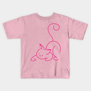 Essentially cat 2 pink Kids T-Shirt